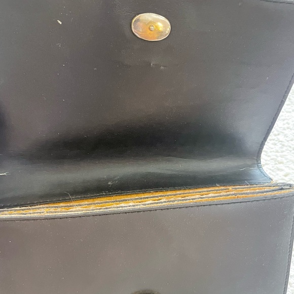 Vintage crocodile clutch - black - Picture 3 of 4